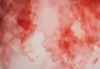 Wall Mural - abstract red background white watercolor paint texture colours illustration paper pink grunge textur