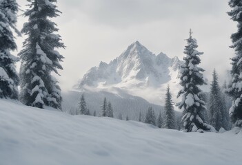 beautiful white isolated mountain snow background banner outdoors rocky nature landscape sky wildern