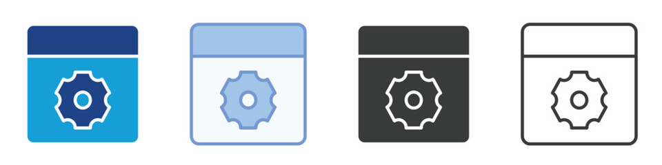 Web Development Icons Collection – Multiple Vector Styles Icons