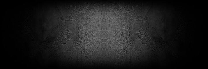 Aufkleber - Old wall texture smeared engine oil cement dark black gray  background abstract grey color design are light with white gradient background.