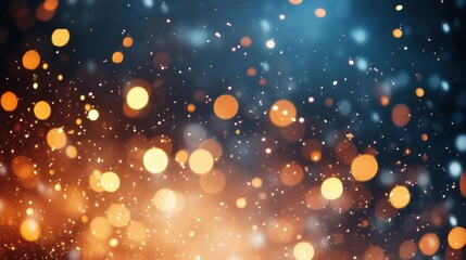 Wall Mural - abstract bokeh lights in dark background