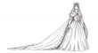 © KHOIRUR - Elegant regal woman in formal gown illustration