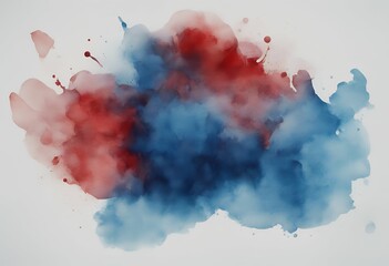 Wall Mural - red watercolor stain blue hand pastel grunge pattern purple vibrant image texture paint abstract bri