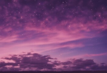 Wall Mural - evening cirrus purple view clouds abstract sky background stars dark blue star space beautiful unive