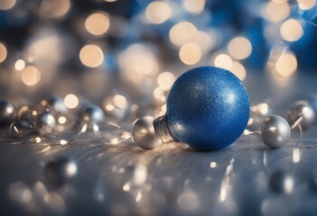 Wall Mural - holiday blurred bulbs lit abstract sparkle festival shine background concept circle blur backdrop de
