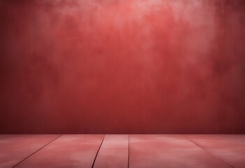 Wall Mural - banner background red interior concrete empty texture architecture stone material space colourful colours pattern rough wall room dirty floor blank abstract surface copy grunge vintage old design