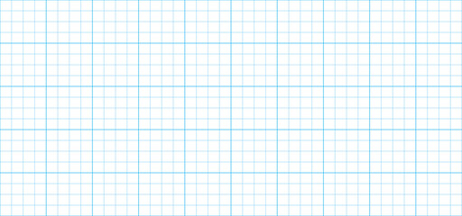 Squared paper seamless pattern for school notebook. Millimeter graph paper grid. Graph 4x4 per inch. Notebook for writing hieroglyphs. Editable stroke. Vector illustration on white background