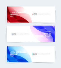 Wall Mural - Geometric banner design with Vector presentation template.