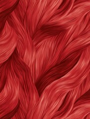 Fototapete - Stylized seamless red texture featuring repeating muscle fiber patterns enhancing visual appeal and depth ideal for various design projects