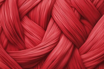 Fototapete - Stylized muscle fibers in a seamless red texture create a vibrant and dynamic background for various creative projects