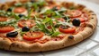 © GIFTE - Delicious pizza toppings kitchen food image cozy environment close-up culinary art