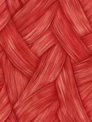 Fototapete - Stylized muscle fiber texture in seamless red pattern ideal for backgrounds or design projects