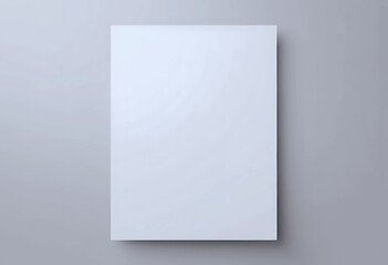 Wall Mural - Paper A4 photo mockup. Empty paper photo mockup with clipping path.