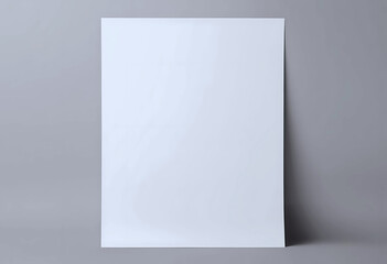 Wall Mural - Paper A4 photo mockup. Empty paper photo mockup with clipping path.