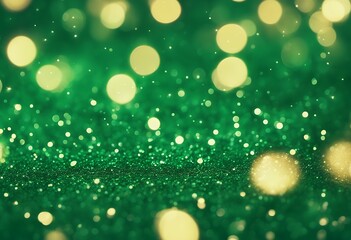 Wall Mural - christmas background glitter green texture abstract magic glistering shiny light shimmering magical 