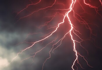 Wall Mural - energy lightening high red deep plasma explosion glow gas genesis background planetarium fire univer