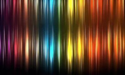 Wall Mural - Colorful Abstract Light Waves Displaying a Vibrant Spectrum with Smooth Gradients and Dynamic Patterns in a Dark Environment