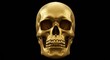 © Nima - Golden Skull Design Element - Symbolic representation of mortality, wealth, power, mystery, and the passage of time. A striking for design projects