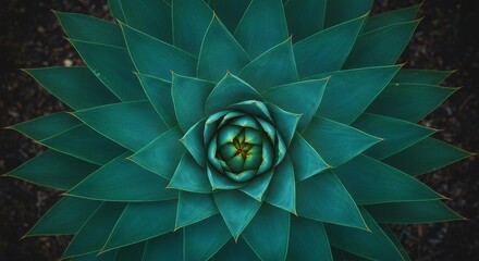 Wall Mural - teal succulent plant close up - a stunning close-up of a teal succulent plant, showcasing intricate 