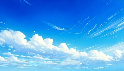 Wall Mural - blue sky with clouds