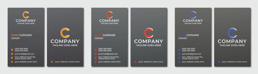 Professional Modern Corporate Unique Office Business Card Design.
