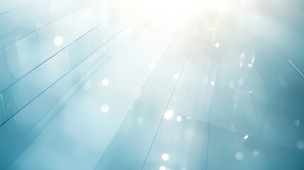 Leinwandbilder - Overhead perspective captures transparent glass structures with geometric patterns, illuminated by sunlight, emphasizing modern architectural elegance and innovation