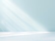 © Nusantara - Clean minimalist studio with sunlight streaks background for product display