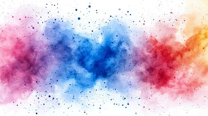 Wall Mural - vibrant watercolor abstract background: colorful texture for creative designs