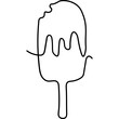 © breap - Continuous Ice Cream Line Art