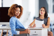 © ArcursPI/peopleimages.com - Business, interview and woman in workplace with resume, cv and man with human resources for contract agreement. Information, hiring and recruiting or professional job position, discussion and meeting
