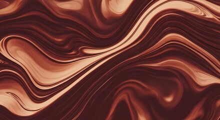 Poster - A brownish swirl of paint with a dark brown background