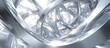 © Almahyra - Abstract silver metallic swirls, bright background, futuristic design, website banner