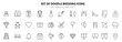© owen - Wedding set vector for website symbol icon presentation