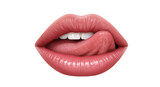 Isolated Lips with Tongue