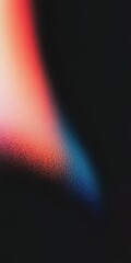 Wall Mural - abstract gradient art with vibrant red, pink, and blue light on black background
