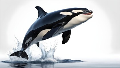 orca whale leaping from water