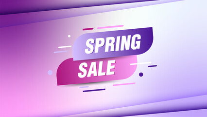 Wall Mural - spring sale commercial background for springtime seasonal sale, business, shopping promotion and adv