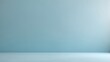 © Riverruno - Blank space with light blue wall and smooth surface ideal for presentations Generative AI