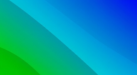 Poster - A blue and green gradient background with a white line