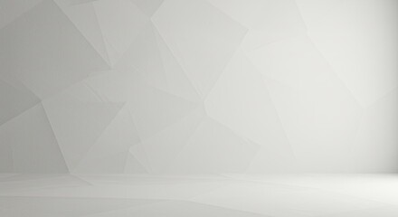 Poster - A white wall with a lot of white lines and shapes