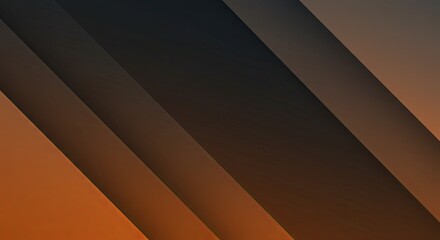 Poster - A black and orange striped background with a black line in the middle