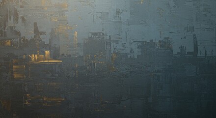 Poster - A cityscape with a lot of graffiti and a lot of buildings