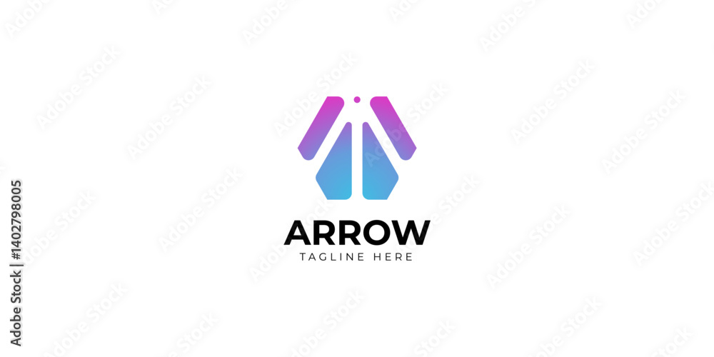 Arrow AI logo design, AI Gradient logo design, technology logo design ...