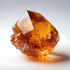 Wall Mural - Amber Crystal Cluster with Inclusions
