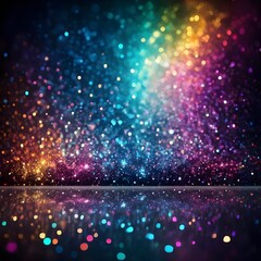 Wall Mural - Rainbow Glitter Background