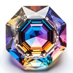 Wall Mural - Multifaceted Rainbow Gemstone