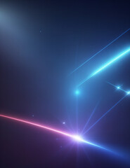 Wall Mural - abstract light background - abstract blue background with light flashes - generative ai