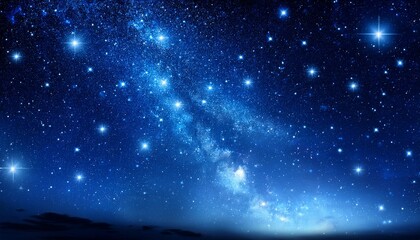 blue starfield background