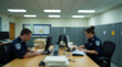 © Dmytriy - A blurry image of a police department's routine with paperwork and data analysis