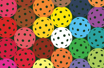 Wall Mural - great colorful editable vector pickleball background design for any media